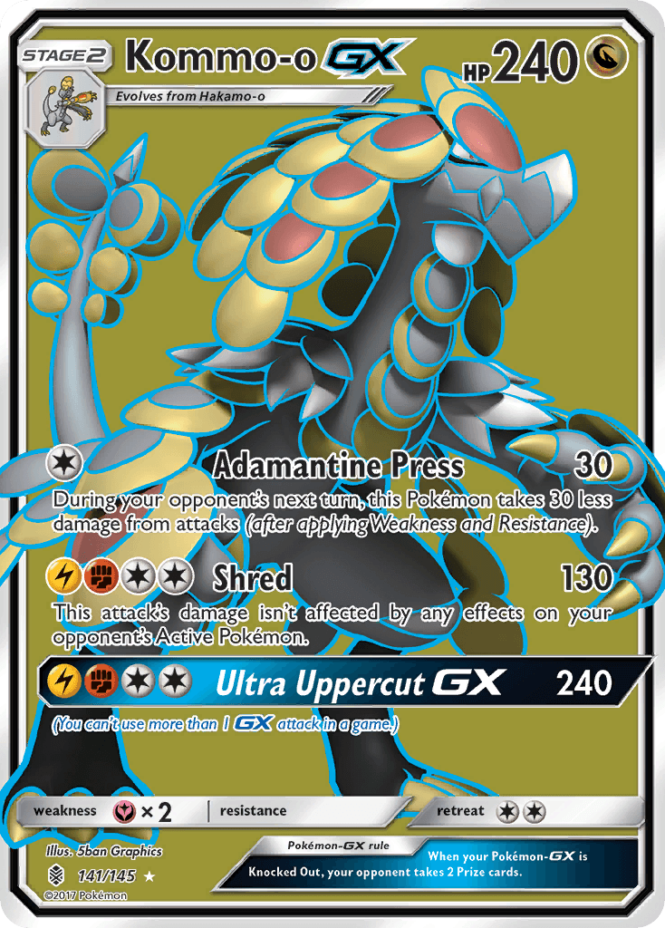 Kommo-o-GX, kortbilde fra pokemontcg.io