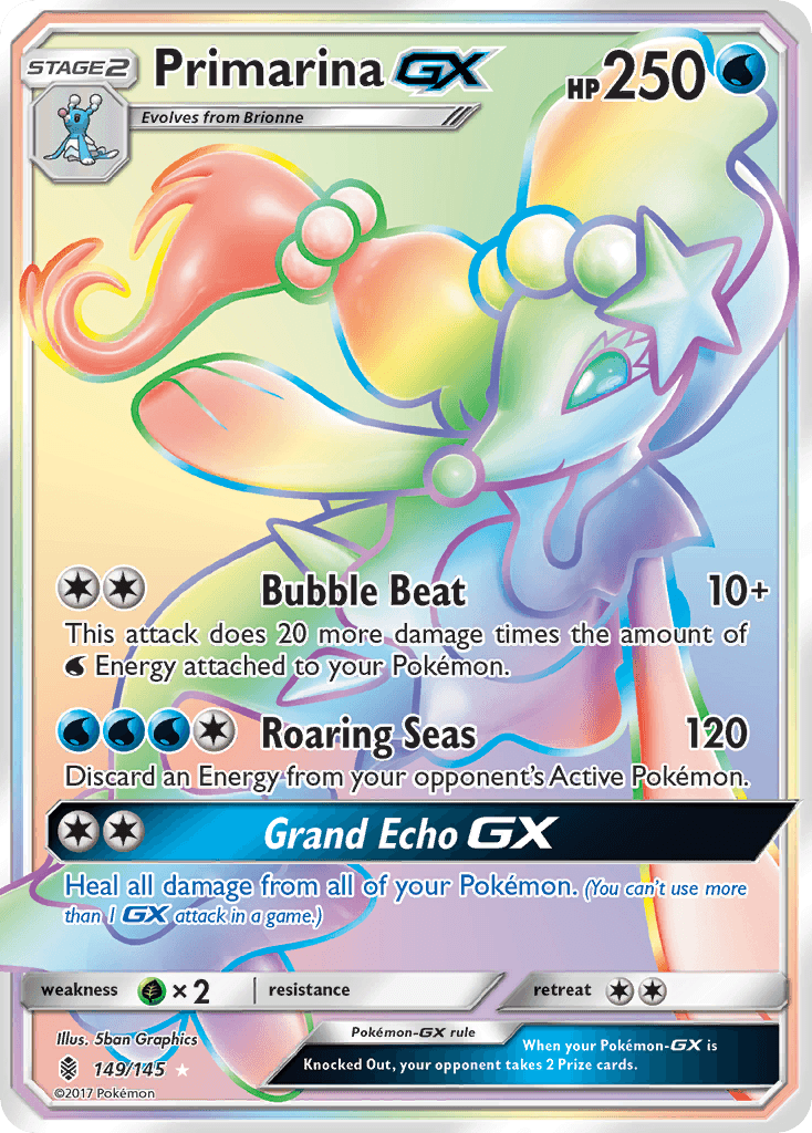 Primarina-GX, kortbilde fra pokemontcg.io