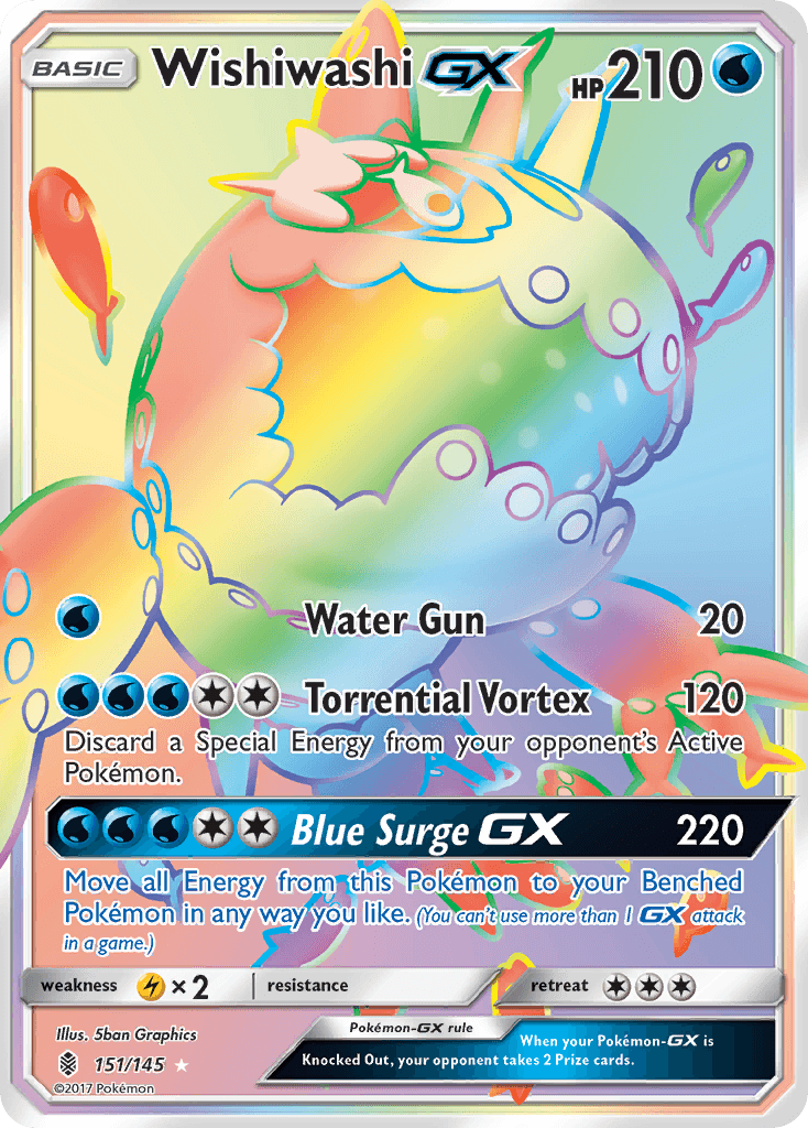 Wishiwashi-GX, kortbilde fra pokemontcg.io