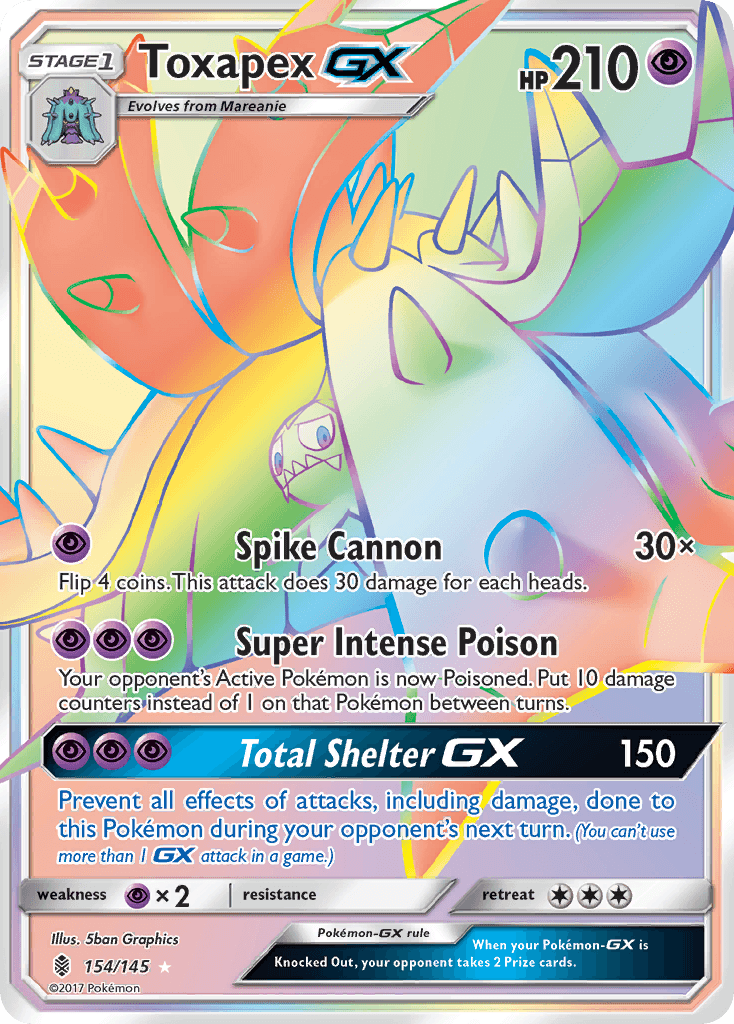 Toxapex-GX, kortbilde fra pokemontcg.io