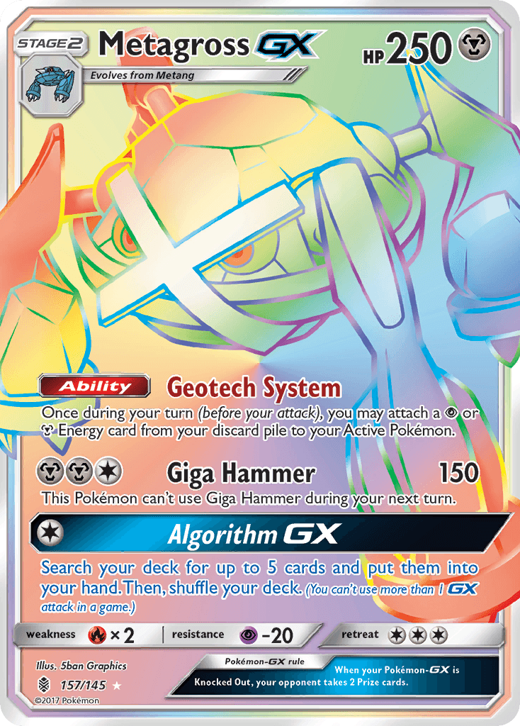 Metagross-GX, kortbilde fra pokemontcg.io