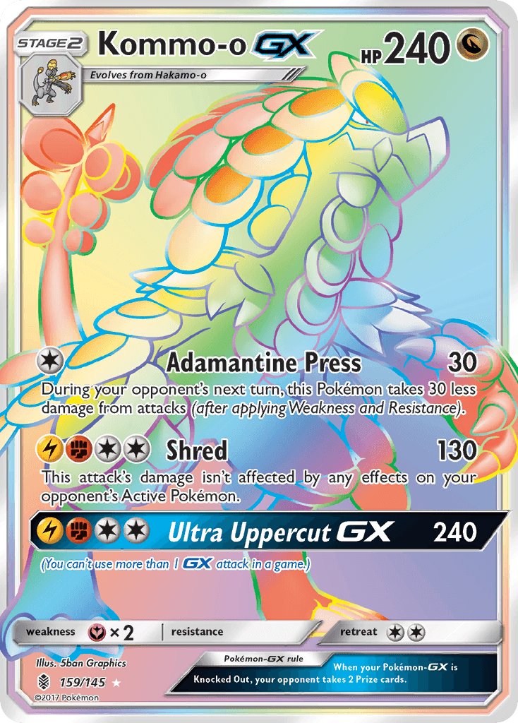 Kommo-o-GX, kortbilde fra pokemontcg.io
