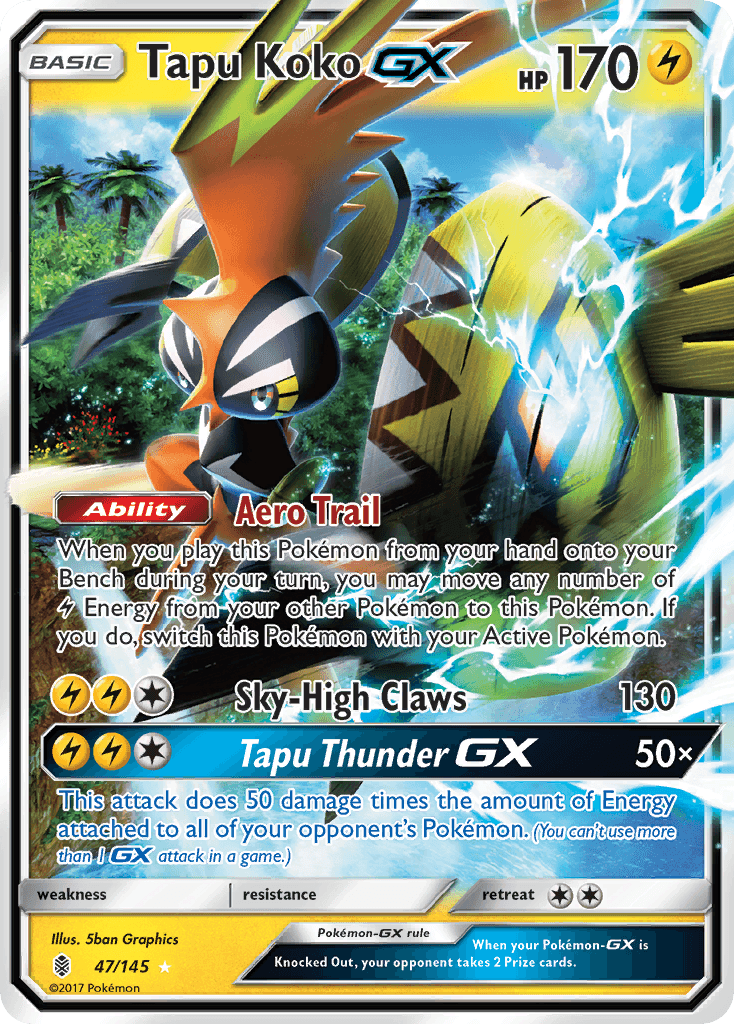 Tapu Koko-GX, kortbilde fra pokemontcg.io