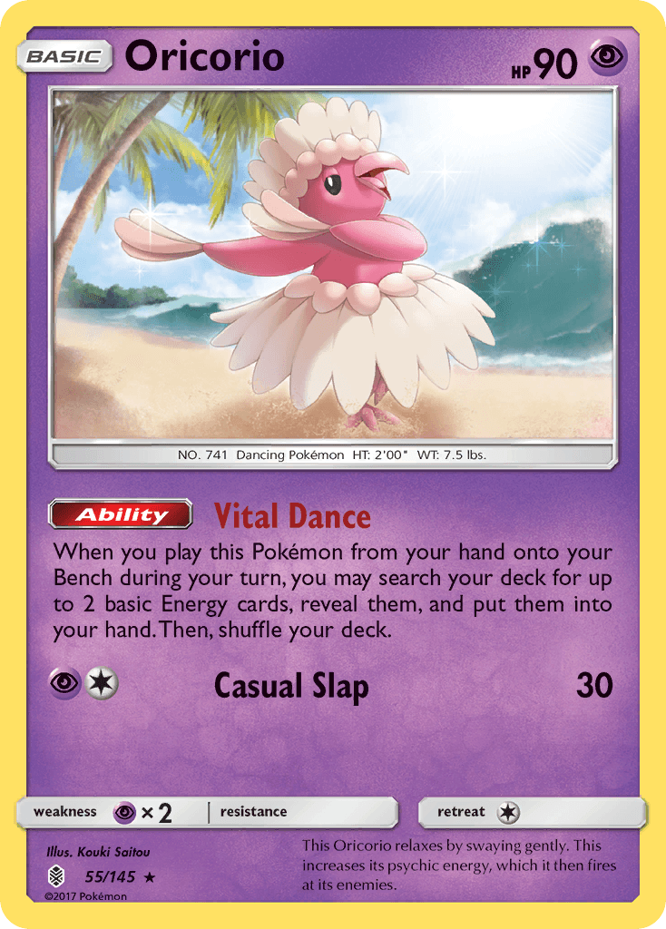 Oricorio, kortbilde fra pokemontcg.io