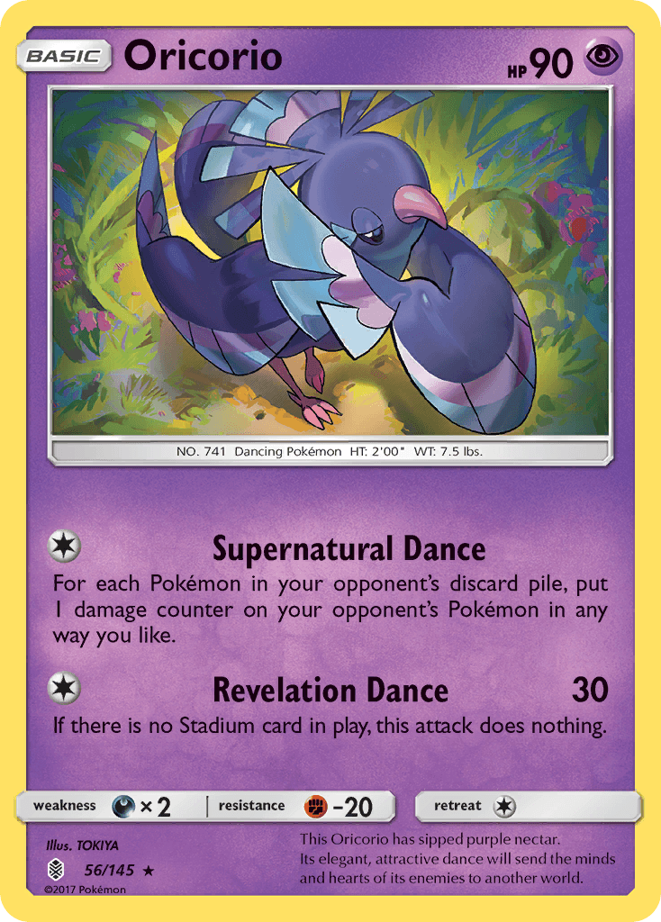 Oricorio, kortbilde fra pokemontcg.io