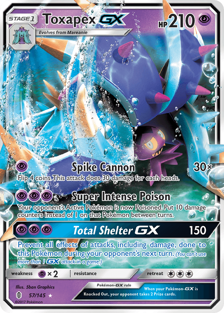 Toxapex-GX, kortbilde fra pokemontcg.io