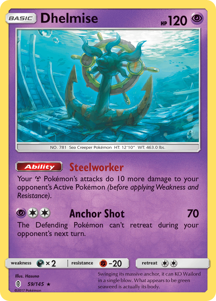 Dhelmise, kortbilde fra pokemontcg.io