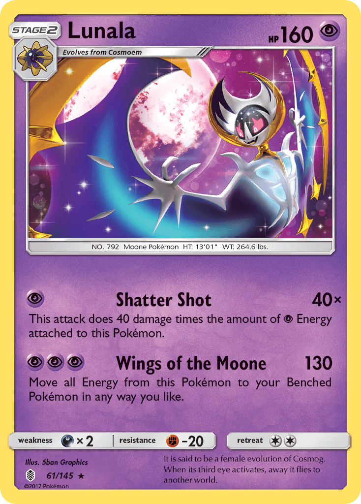 Lunala, kortbilde fra pokemontcg.io