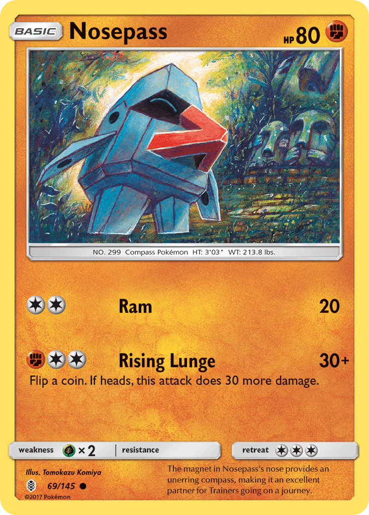 Nosepass, kortbilde fra pokemontcg.io