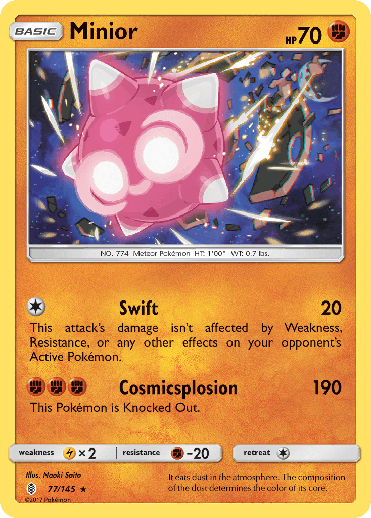Minior, kortbilde fra pokemontcg.io