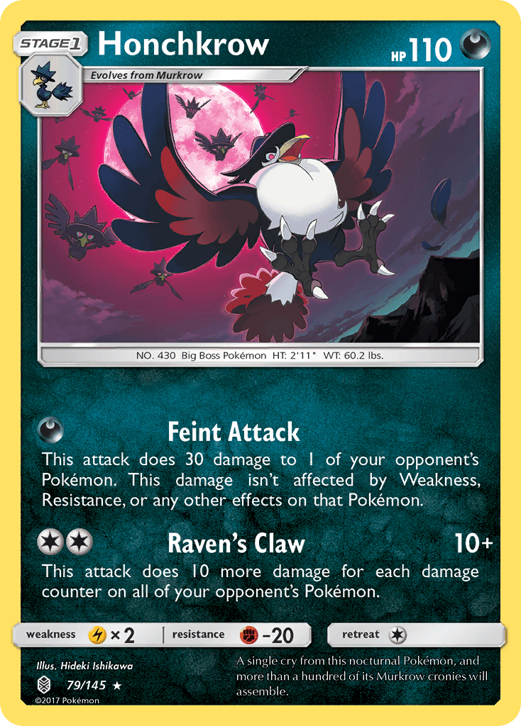Honchkrow, kortbilde fra pokemontcg.io
