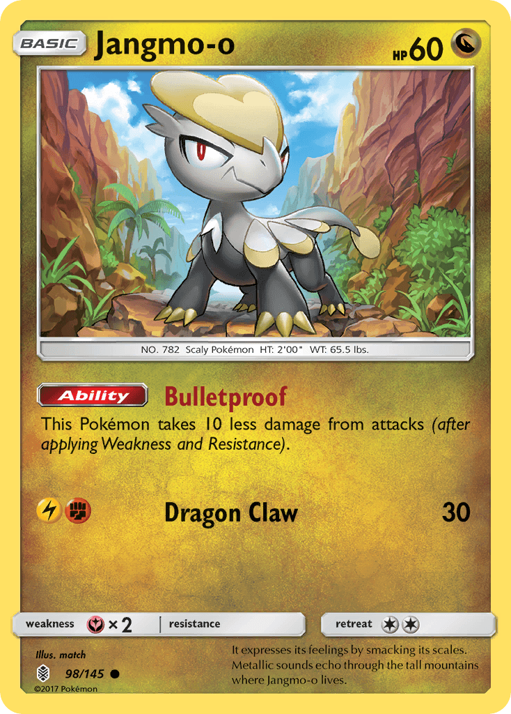 Jangmo-o, kortbilde fra pokemontcg.io