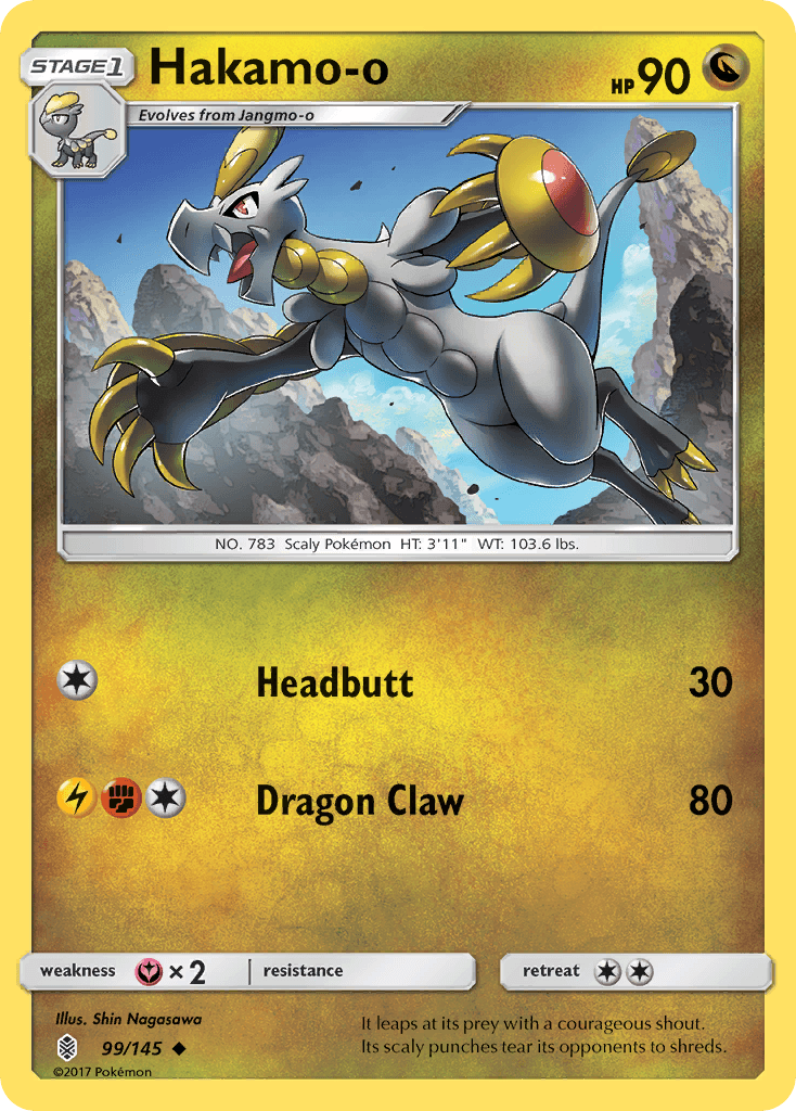 Hakamo-o, kortbilde fra pokemontcg.io