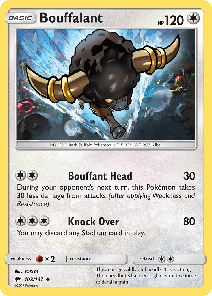 Bouffalant, kortbilde fra pokemontcg.io