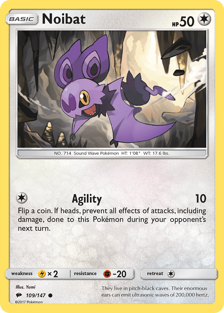 Noibat, kortbilde fra pokemontcg.io