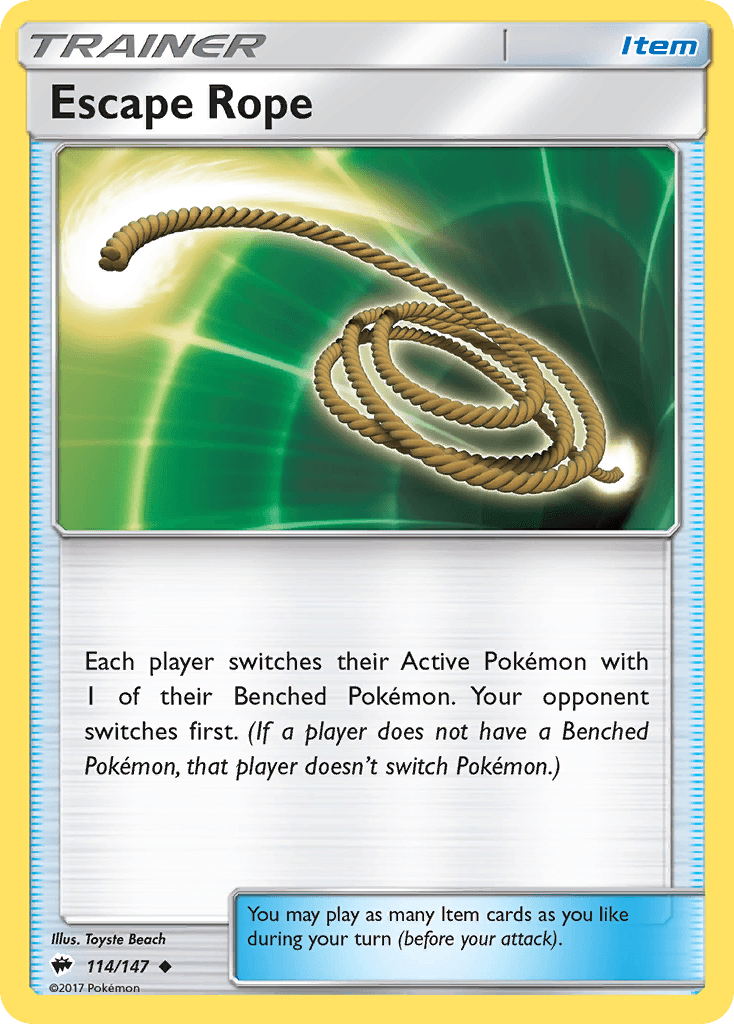 Escape Rope, kortbilde fra pokemontcg.io