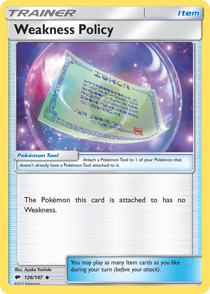 Weakness Policy, kortbilde fra pokemontcg.io