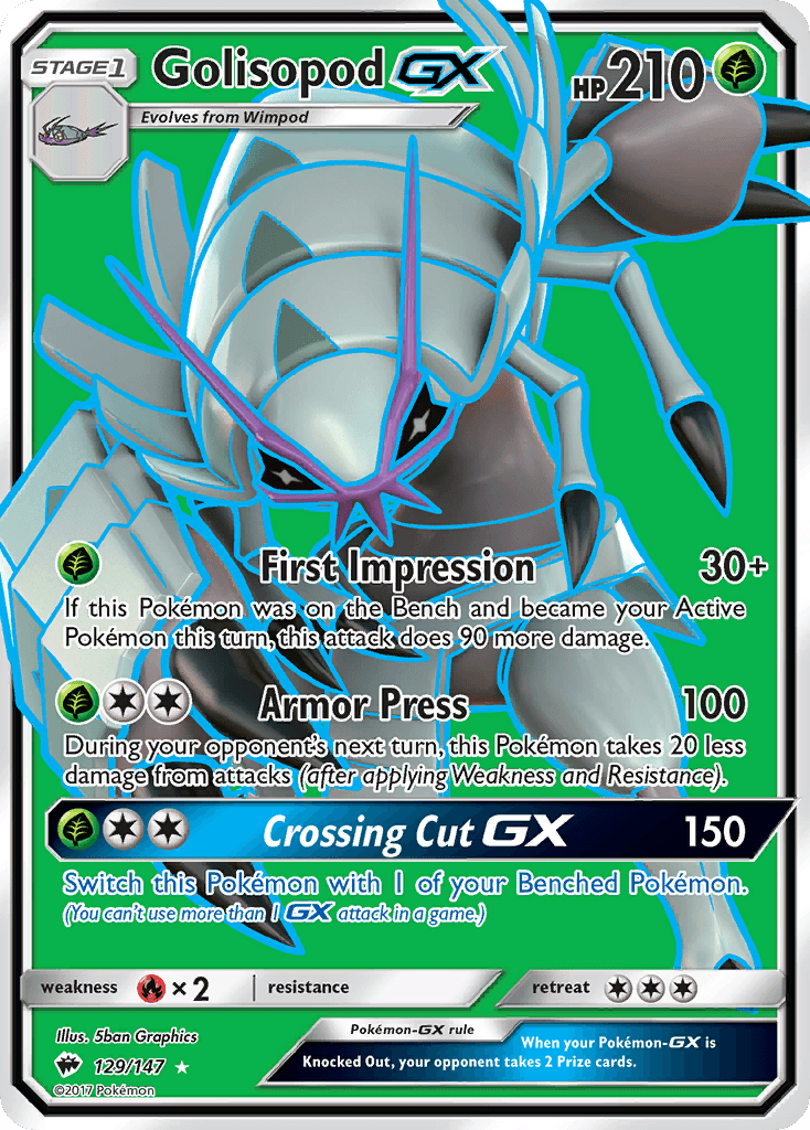 Golisopod-GX, kortbilde fra pokemontcg.io