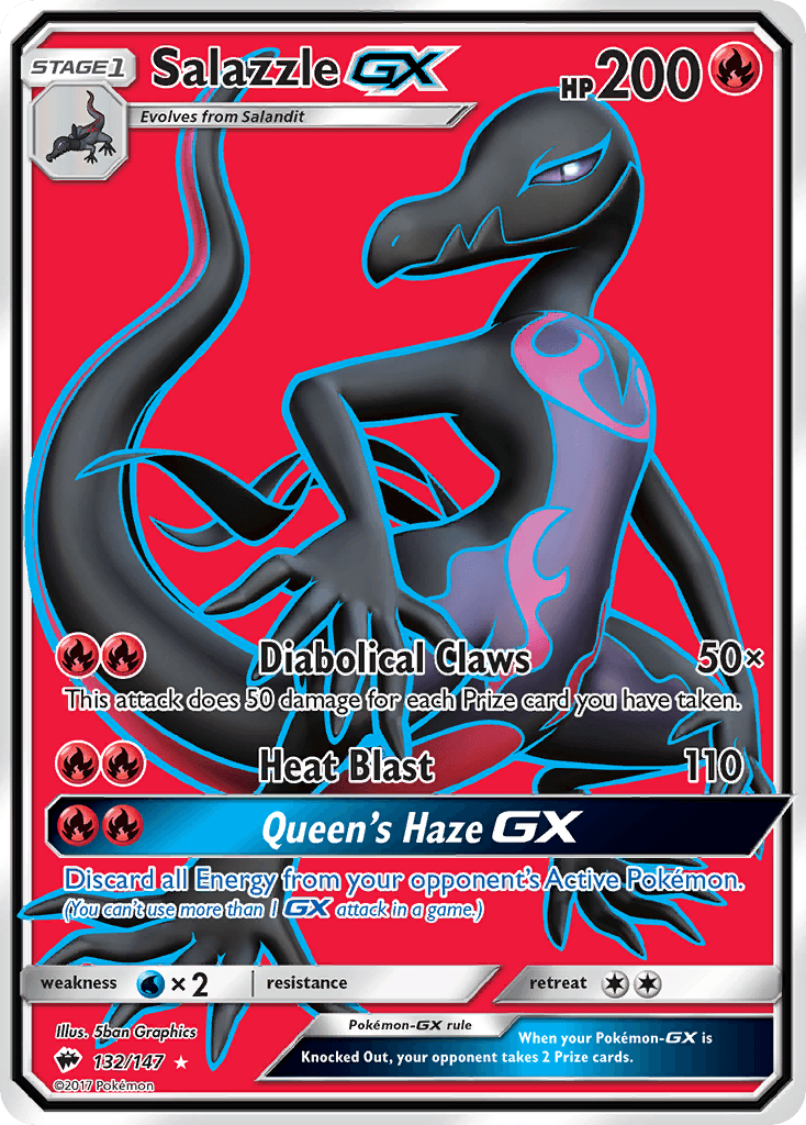 Salazzle-GX, kortbilde fra pokemontcg.io