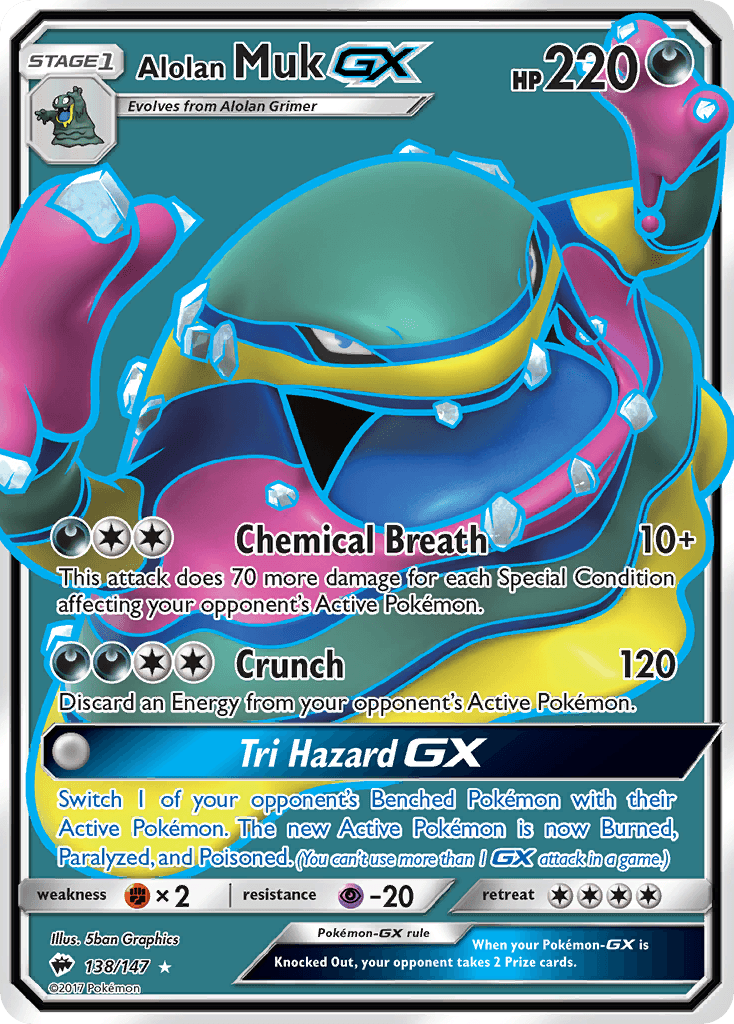 Alolan Muk-GX, kortbilde fra pokemontcg.io
