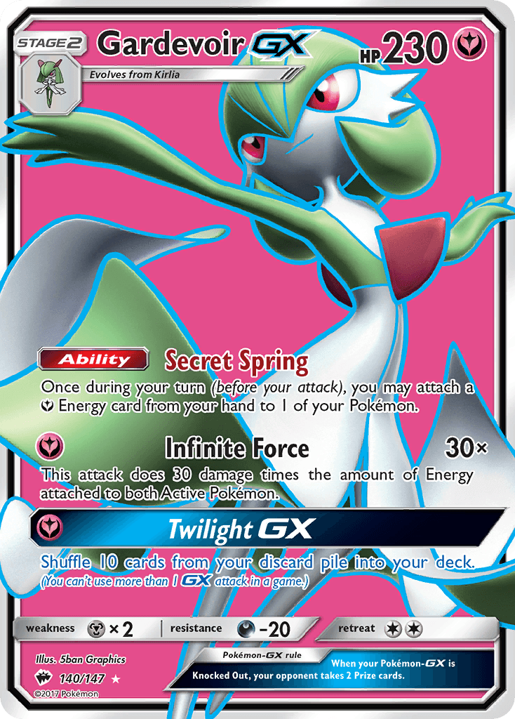 Gardevoir-GX, kortbilde fra pokemontcg.io