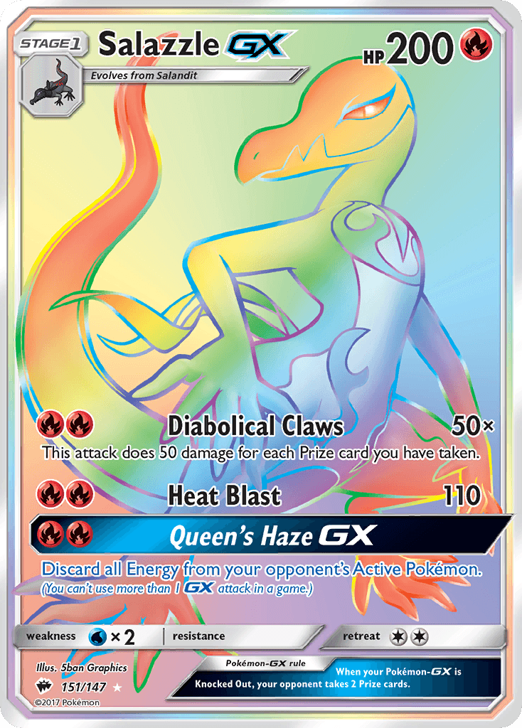 Salazzle-GX, kortbilde fra pokemontcg.io