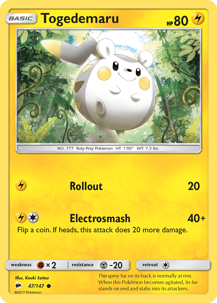 Togedemaru, kortbilde fra pokemontcg.io