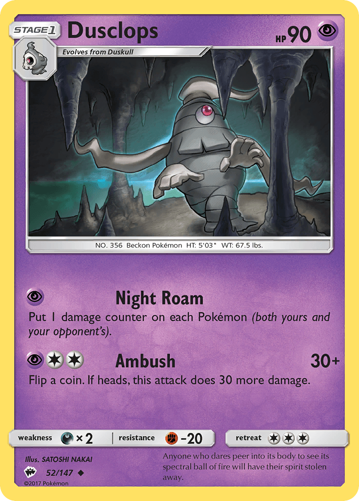 Dusclops, kortbilde fra pokemontcg.io