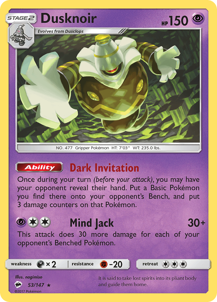 Dusknoir, kortbilde fra pokemontcg.io