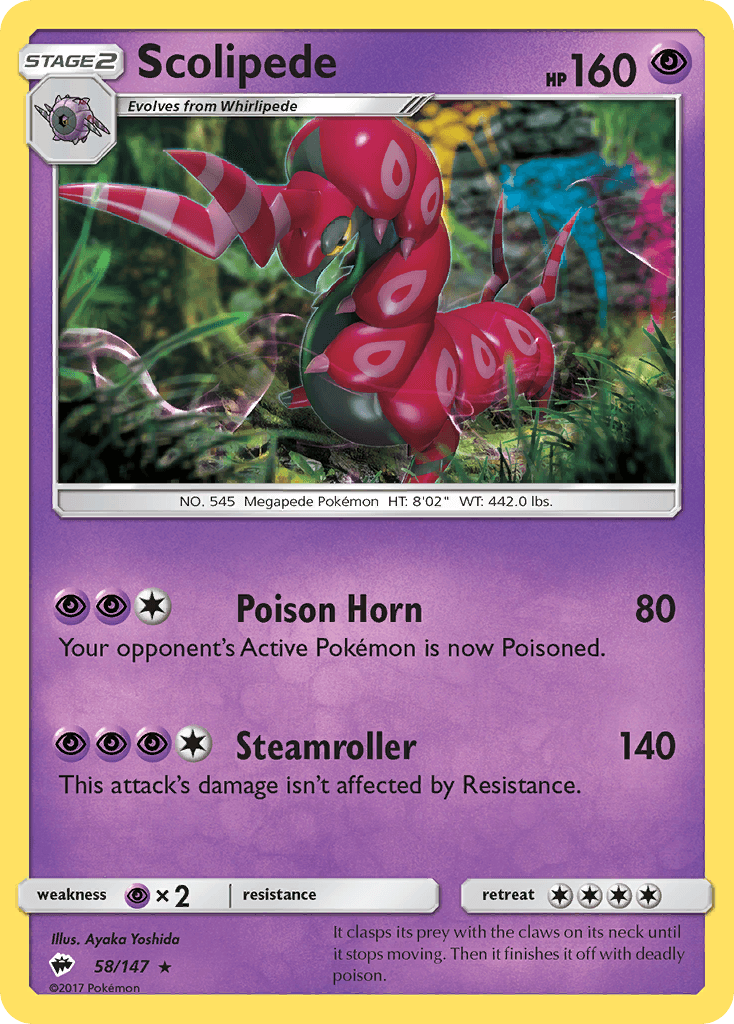 Scolipede, kortbilde fra pokemontcg.io