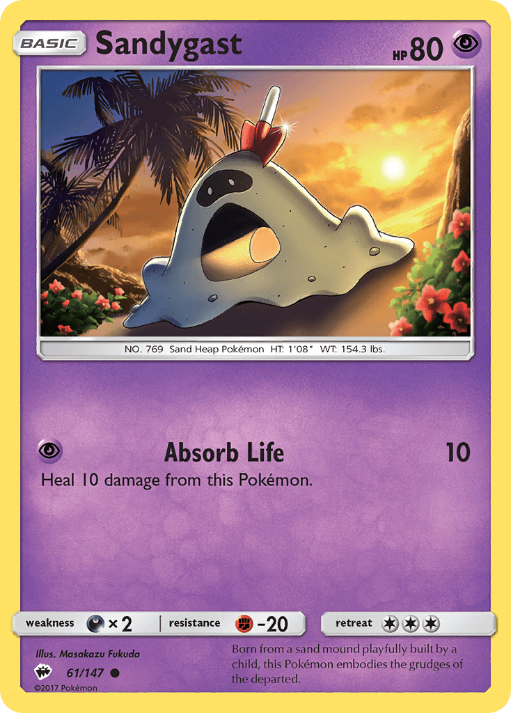 Sandygast, kortbilde fra pokemontcg.io