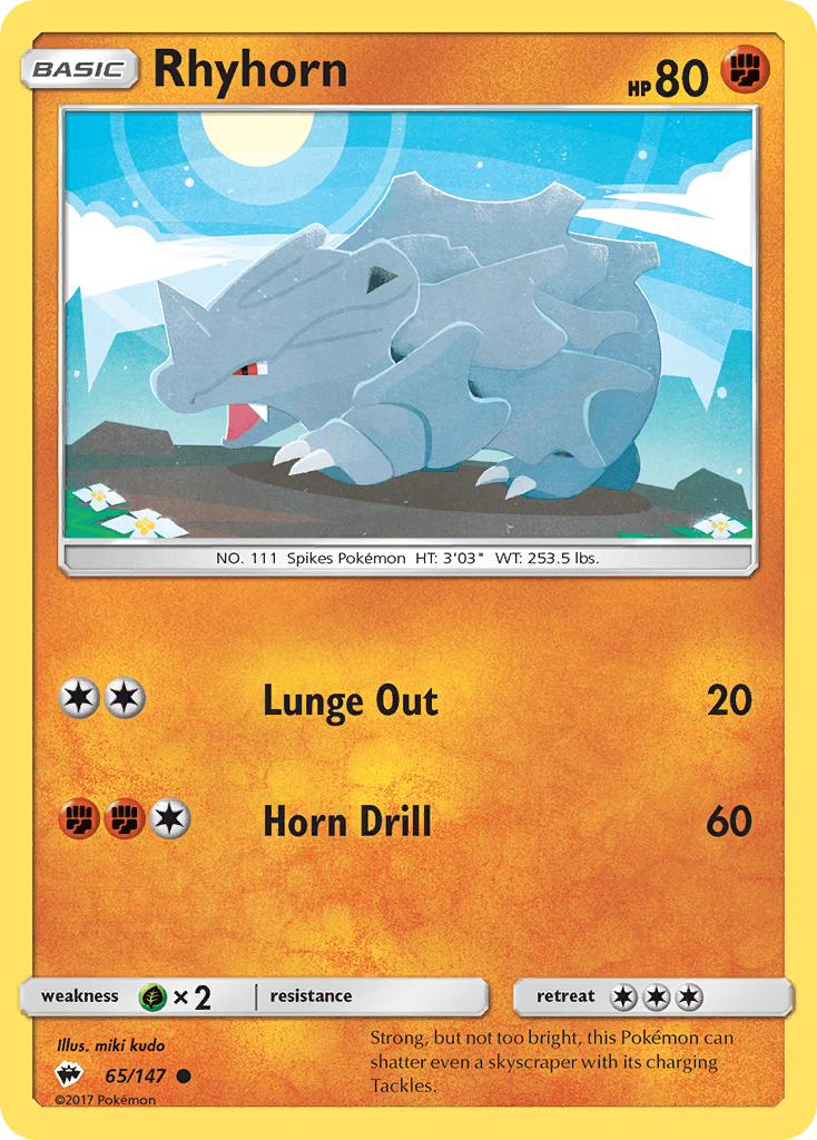 Rhyhorn, kortbilde fra pokemontcg.io