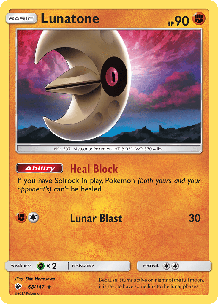 Lunatone, kortbilde fra pokemontcg.io