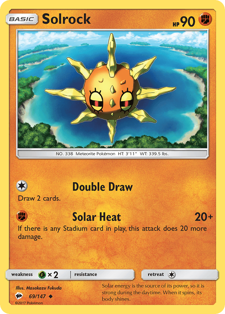 Solrock, kortbilde fra pokemontcg.io