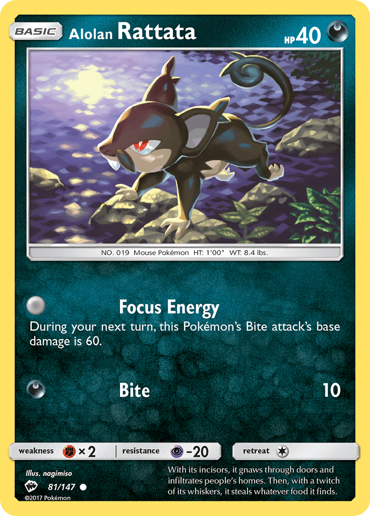 Alolan Rattata, kortbilde fra pokemontcg.io