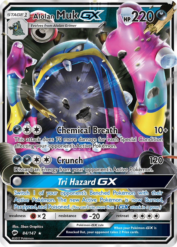 Alolan Muk-GX, kortbilde fra pokemontcg.io