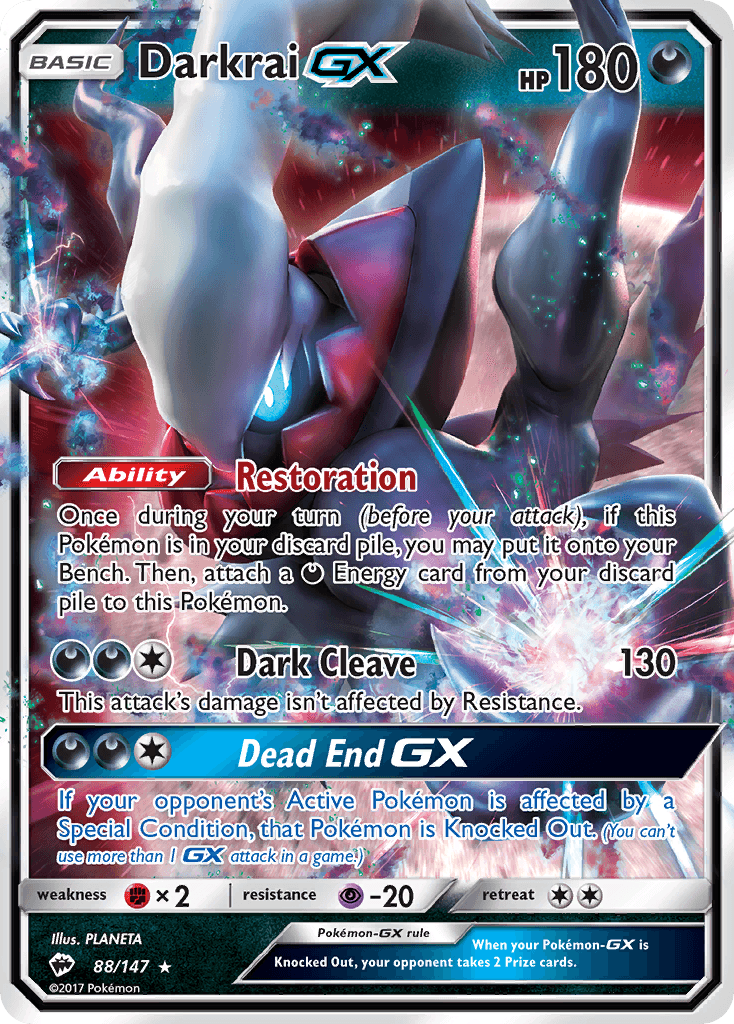 Darkrai-GX, kortbilde fra pokemontcg.io