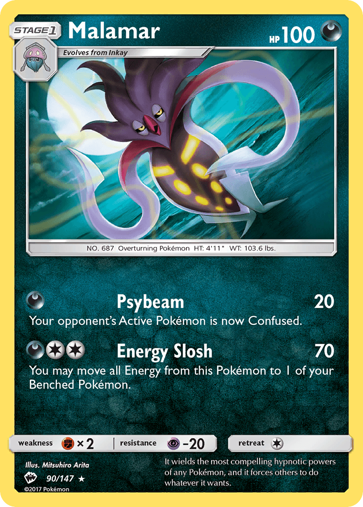 Malamar, kortbilde fra pokemontcg.io