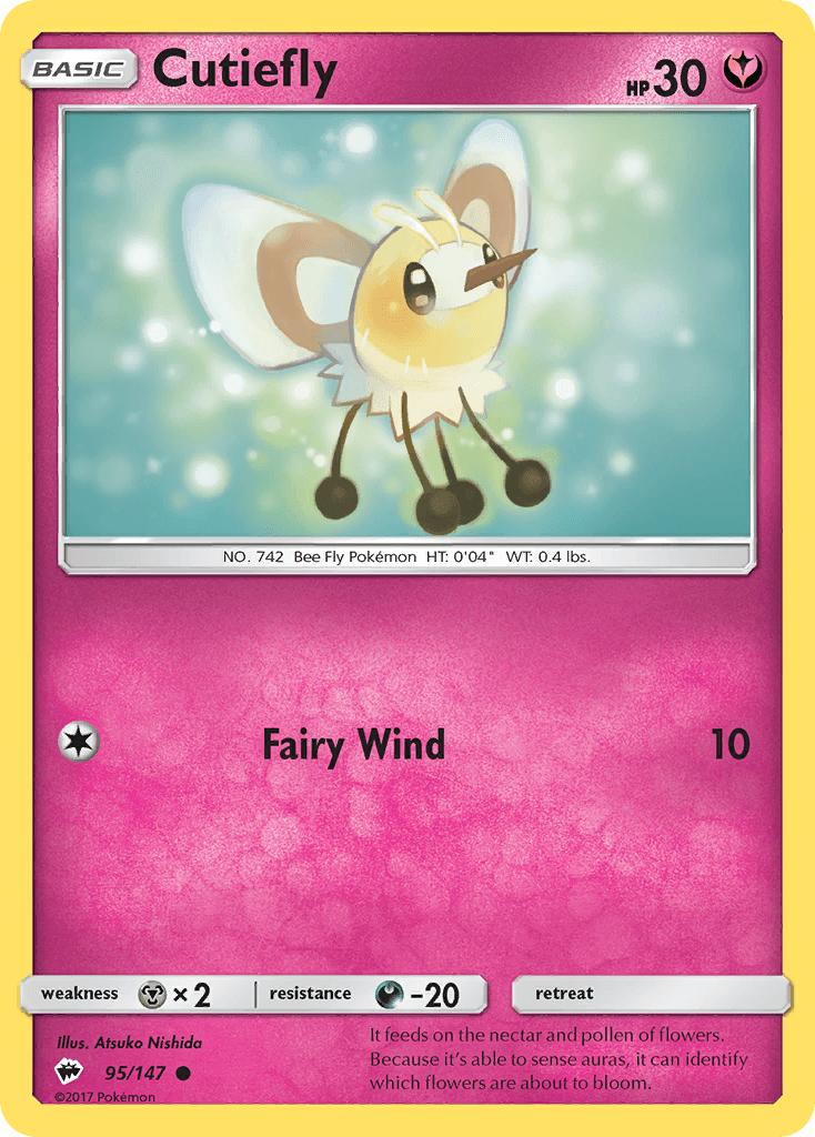 Cutiefly, kortbilde fra pokemontcg.io
