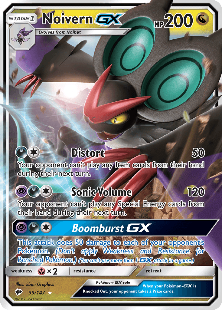 Noivern-GX, kortbilde fra pokemontcg.io