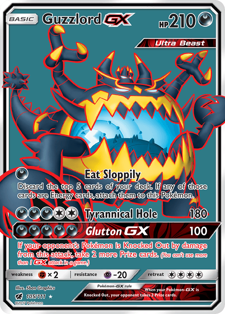 Guzzlord-GX, kortbilde fra pokemontcg.io