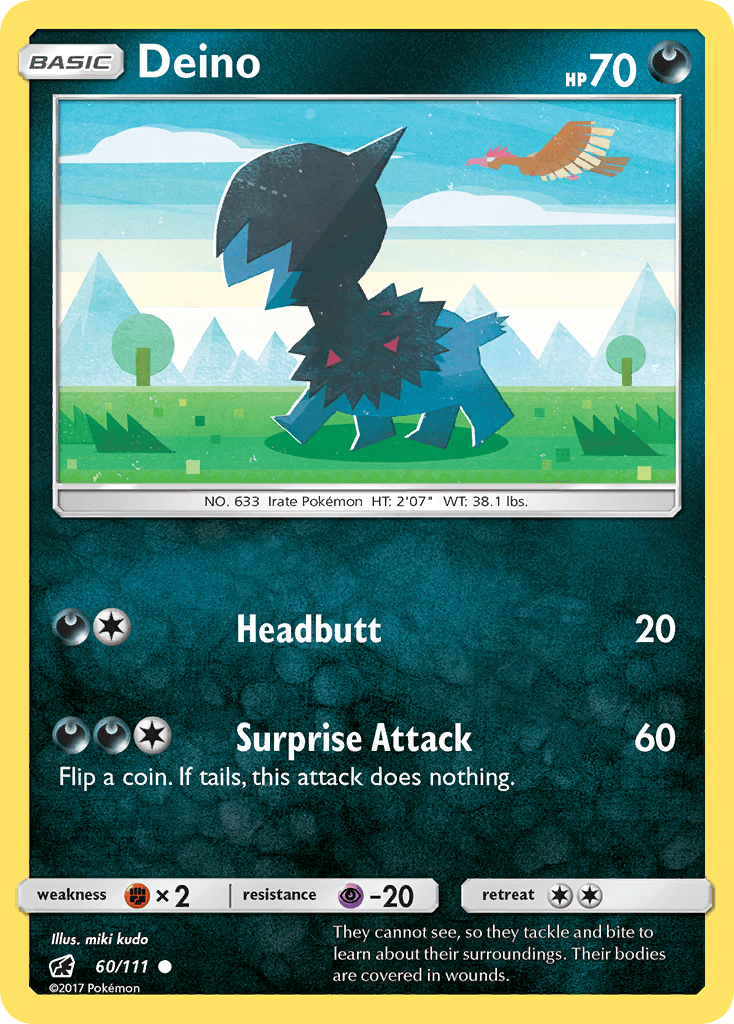 Deino, kortbilde fra pokemontcg.io