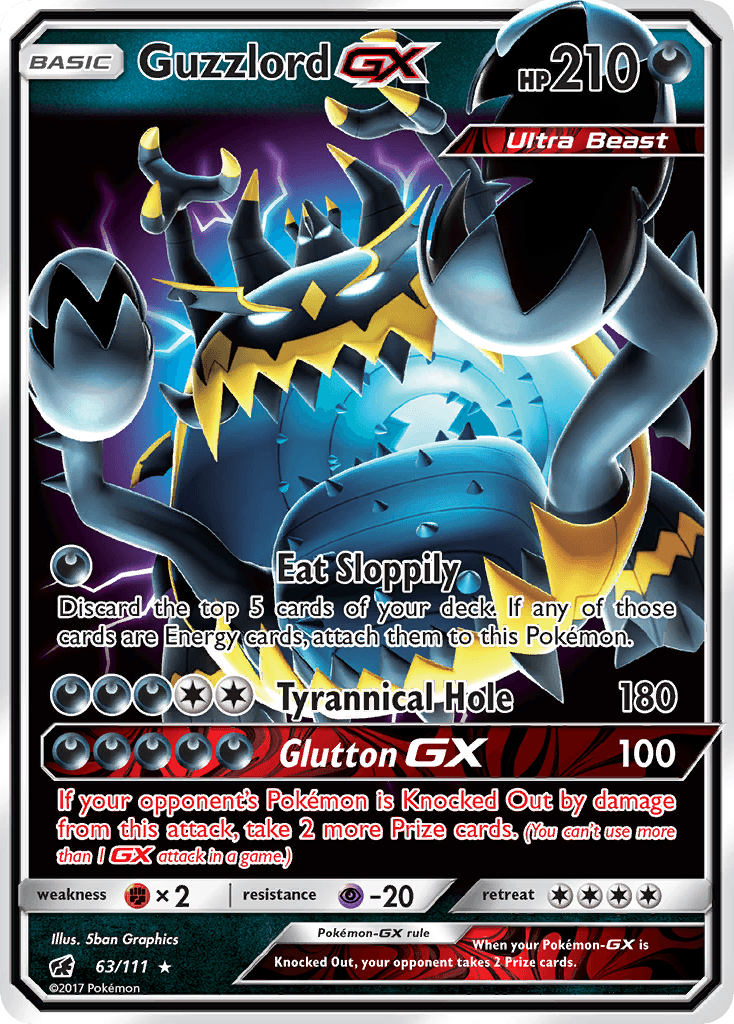 Guzzlord-GX, kortbilde fra pokemontcg.io