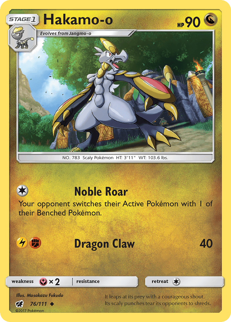 Hakamo-o, kortbilde fra pokemontcg.io