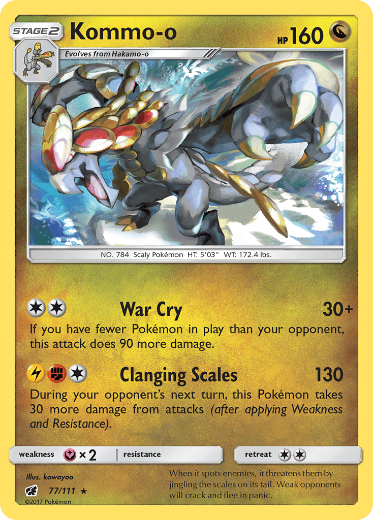 Kommo-o, kortbilde fra pokemontcg.io