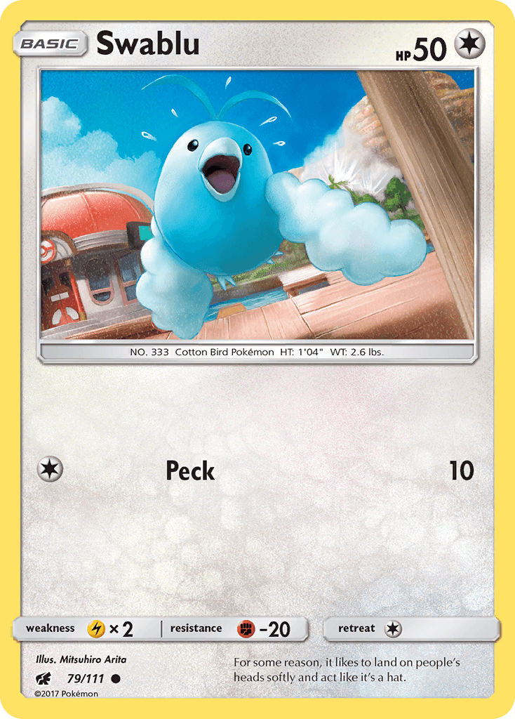 Swablu, kortbilde fra pokemontcg.io