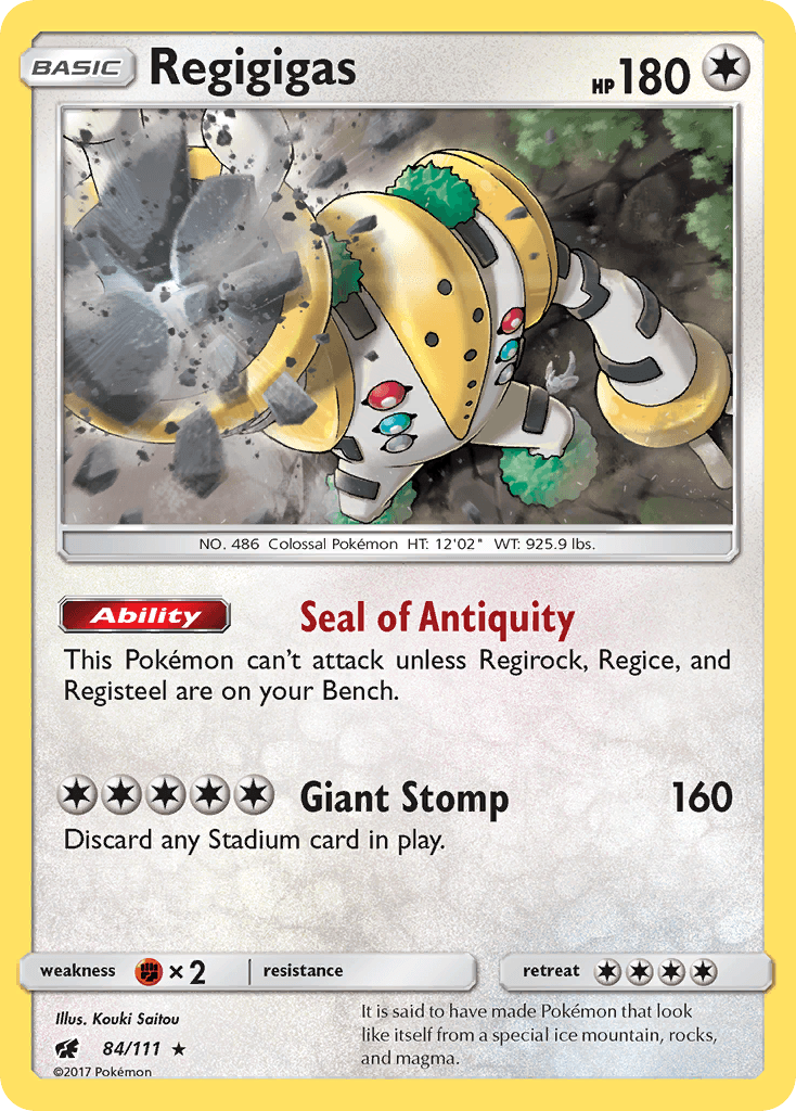 Regigigas, kortbilde fra pokemontcg.io