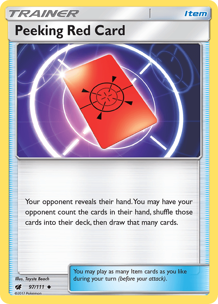 Peeking Red Card, kortbilde fra pokemontcg.io