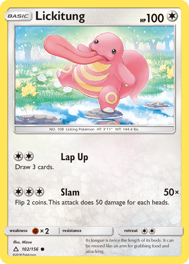 Lickitung, kortbilde fra pokemontcg.io