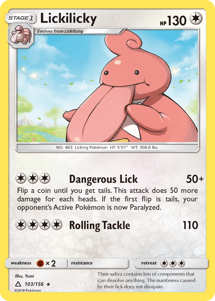 Lickilicky, kortbilde fra pokemontcg.io